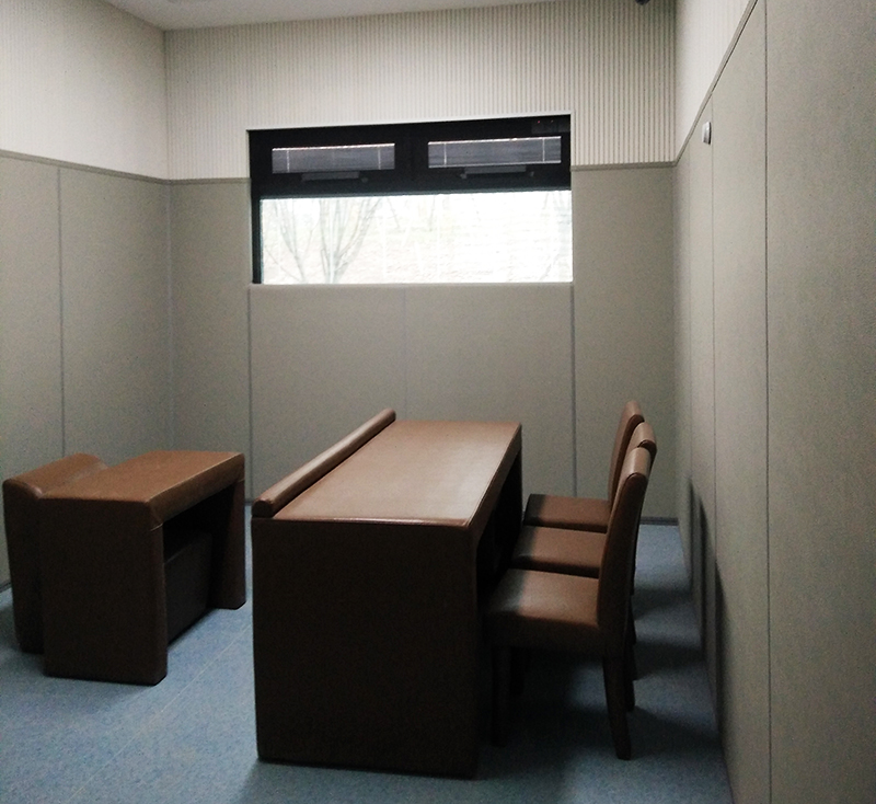 內江市紀委談話室隔音防撞軟包墻案例