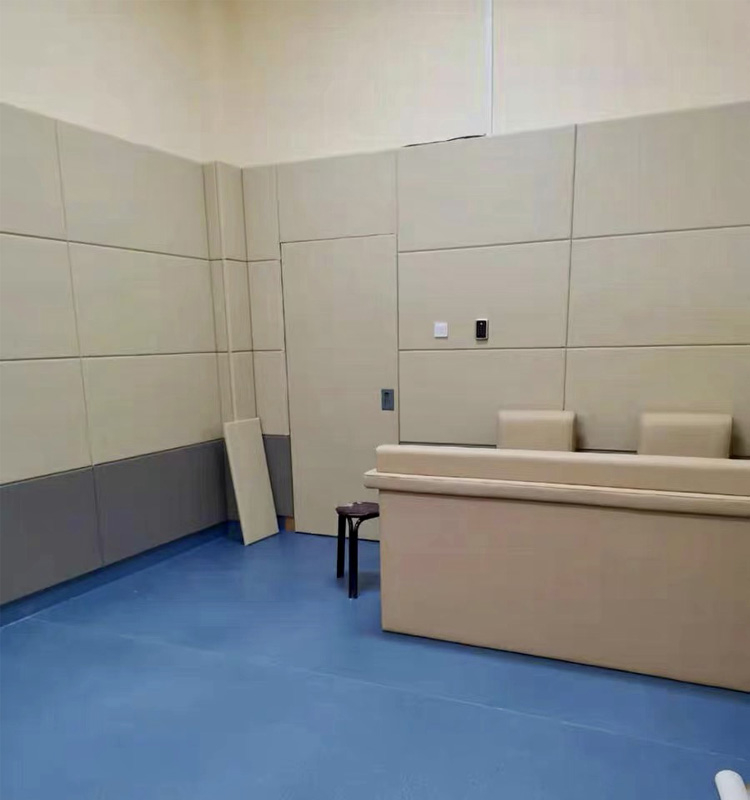 審訊室防撞軟包，辦案區軟包墻面裝修阻燃防撞軟包